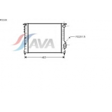 RT2133 AVA Радиатор, охлаждение двигателя