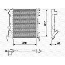350213618000 MAGNETI MARELLI Радиатор, охлаждение двигателя