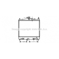 DNA2248 AVA Радиатор, охлаждение двигателя