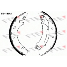BB1145A1 FTE Комплект тормозных колодок