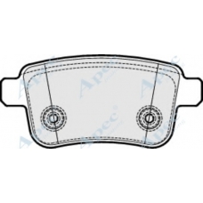 PAD1932 APEC Комплект тормозных колодок, дисковый тормоз