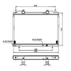 53223 NRF Радиатор, охлаждение двигателя