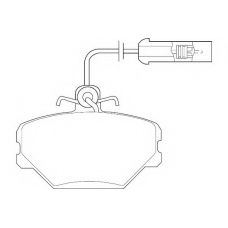 WBP21100A WAGNER LOCKHEED Комплект тормозных колодок, дисковый тормоз