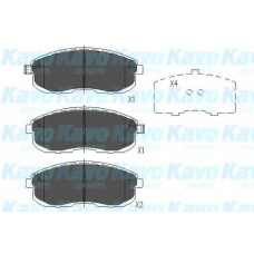KBP-6528 KAVO PARTS Комплект тормозных колодок, дисковый тормоз