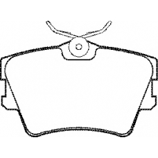BP966 QH Benelux Комплект тормозных колодок, дисковый тормоз