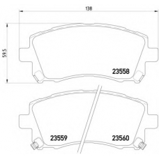 MDB1794 DON Комплект тормозных колодок, дисковый тормоз