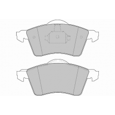 FD6759V NECTO Комплект тормозных колодок, дисковый тормоз