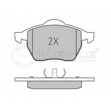 025 218 4819/PD MEYLE Комплект тормозных колодок, дисковый тормоз