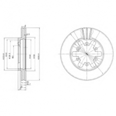 BG2457 DELPHI Тормозной диск