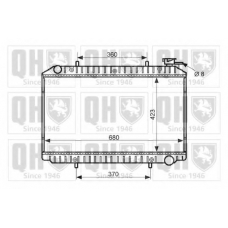 QER2443 QUINTON HAZELL Радиатор, охлаждение двигателя