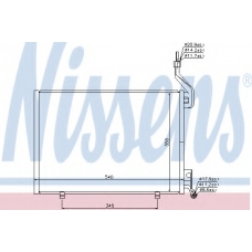 940107 NISSENS Конденсатор, кондиционер