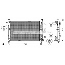 MSA2339 AVA Радиатор, охлаждение двигателя