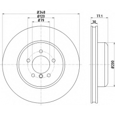 MDC2380 MINTEX Тормозной диск