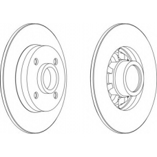 DDF1696 FERODO Тормозной диск