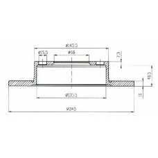 BSF4532 QUINTON HAZELL Тормозной диск