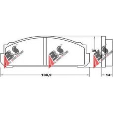36002 ABS Комплект тормозных колодок, дисковый тормоз