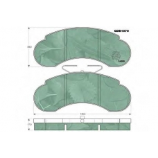 GDB1070 TRW Комплект тормозных колодок, дисковый тормоз