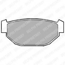 LP549 DELPHI Комплект тормозных колодок, дисковый тормоз