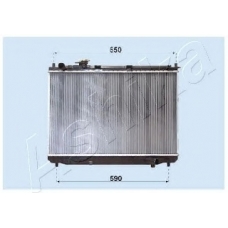 RDA333026 Ashika Радиатор, охлаждение двигателя