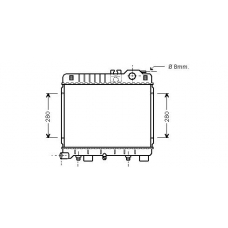 BW2026 AVA Радиатор, охлаждение двигателя