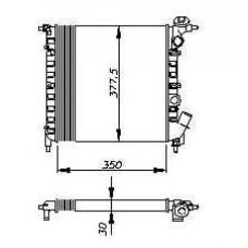 54685 NRF Радиатор, охлаждение двигателя