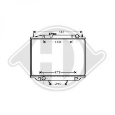 8608206 DIEDERICHS Радиатор, охлаждение двигателя