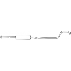 38441 SIGAM Средний глушитель выхлопных газов