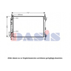 190009N AKS DASIS Радиатор, охлаждение двигателя