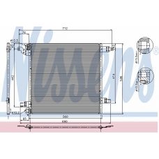 94568 NISSENS Конденсатор, кондиционер