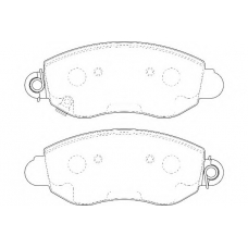 WBP23434A WAGNER LOCKHEED Комплект тормозных колодок, дисковый тормоз
