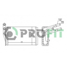 PR 0018N1 PROFIT Теплообменник, отопление салона
