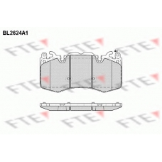 BL2624A1 FTE Комплект тормозных колодок, дисковый тормоз
