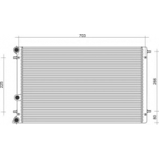350213105100 MAGNETI MARELLI Радиатор, охлаждение двигателя