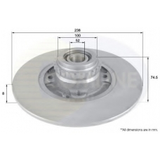 ADC3004 COMLINE Тормозной диск