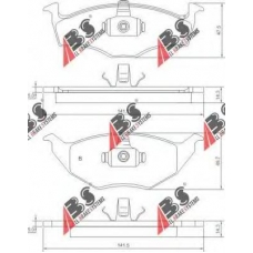 37238 OE ABS Комплект тормозных колодок, дисковый тормоз