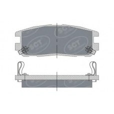 SP 248 SCT Комплект тормозных колодок, дисковый тормоз