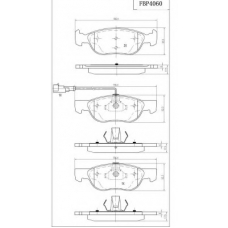 FBP4060 FI.BA Комплект тормозных колодок, дисковый тормоз
