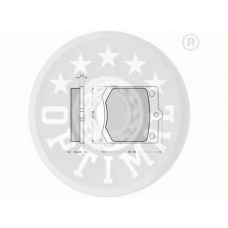 9133 OPTIMAL Комплект тормозных колодок, дисковый тормоз