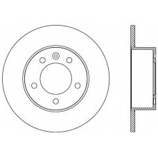 BDA2589.10 OPEN PARTS Тормозной диск