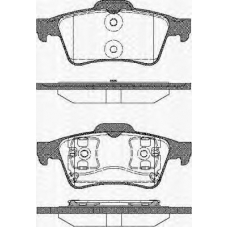 8110 10534 TRISCAN Комплект тормозных колодок, дисковый тормоз