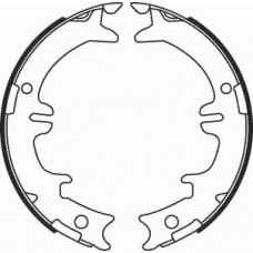 08340 KAWE Комплект тормозных колодок, стояночная тормозная с