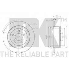 319332 NK Тормозной диск