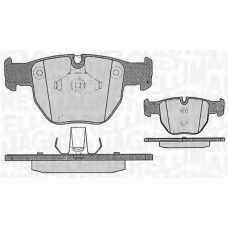 363916060580 MAGNETI MARELLI Комплект тормозных колодок, дисковый тормоз