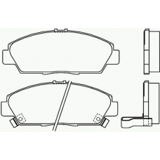P 28 021 BREMBO Комплект тормозных колодок, дисковый тормоз