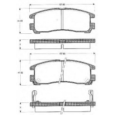 BLF678 QUINTON HAZELL Комплект тормозных колодок, дисковый тормоз