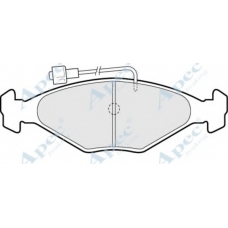 PAD358 APEC Комплект тормозных колодок, дисковый тормоз