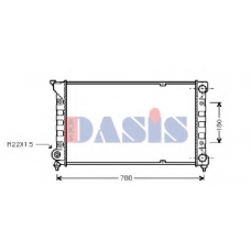 041360N AKS DASIS Радиатор, охлаждение двигателя