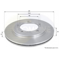 ADC0917V COMLINE Тормозной диск