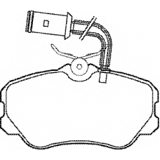 BP524 QH Benelux Комплект тормозных колодок, дисковый тормоз