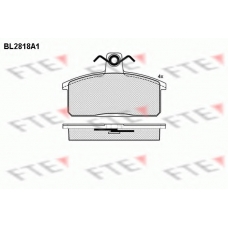 BL2818A1 FTE Комплект тормозных колодок, дисковый тормоз